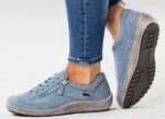 ELENA EDEN, bequeme Damen-Schn&uuml;rschuhe, Weite H, mit herausnehmbarem Fu&szlig;bett JEANS