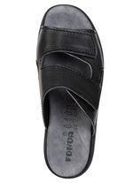 Bequeme Herren-Pantoletten, Weite K, mit Klettverschluss 