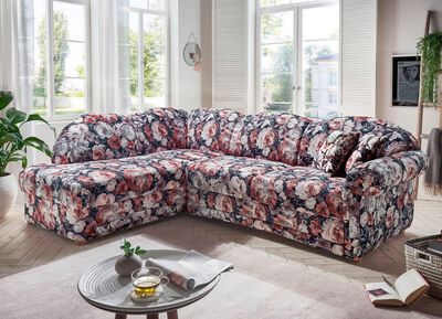 Polsterecke mit Bettfunktion und Bettkasten 