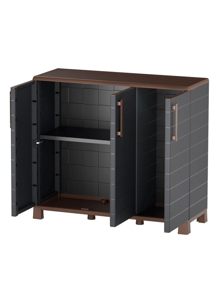 Gartenschrank &bdquo;Portofino Night&ldquo;, 3-t&uuml;rig 