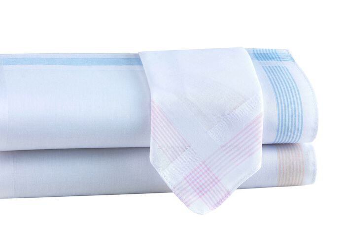 Damen-Stofftaschentücher aus reiner Baumwolle 