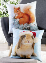 Kissenbezüge in Samtoptik mit Reißverschluss BUNT