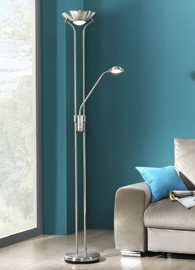 LED-Stehleuchte mit Lesearm 