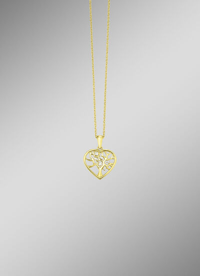 Vergoldeter Anh&auml;nger mit Zirkonia 