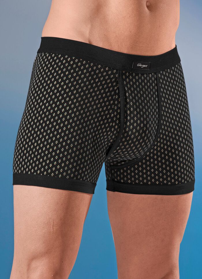 Viererpack Unterhosen, allover dessiniert 