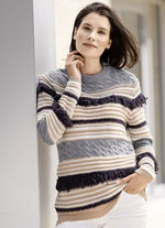 Pullover in aufwendigem Strickmix mit Alpaka-Anteil 