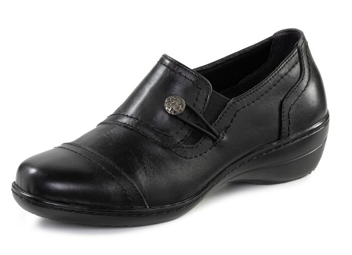 ELENA EDEN Slipper mit Metallschmuck SCHWARZ