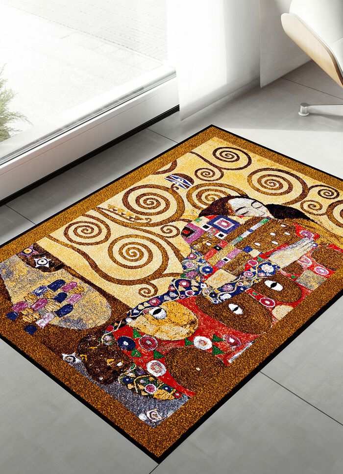 Strapazierf&auml;hige Fu&szlig;matte mit rutschsicherer Gummi-R&uuml;ckseite 