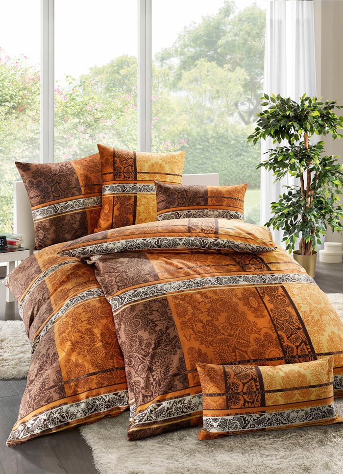 Beidseitig bedruckte Bettw&auml;sche-Garnitur 