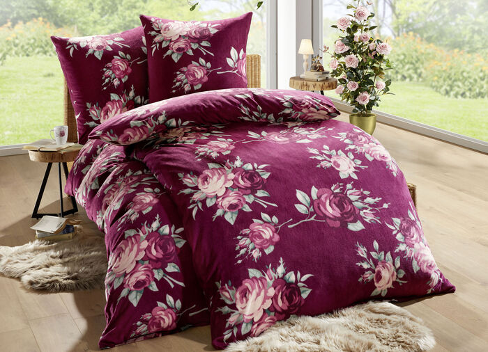 Bettwäsche-Garnitur in Mikrofaser-Fleece 