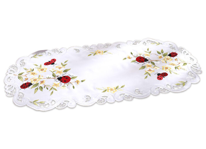 Tisch- und Raumdekoration mit niedlichen Marienkäfern CREME