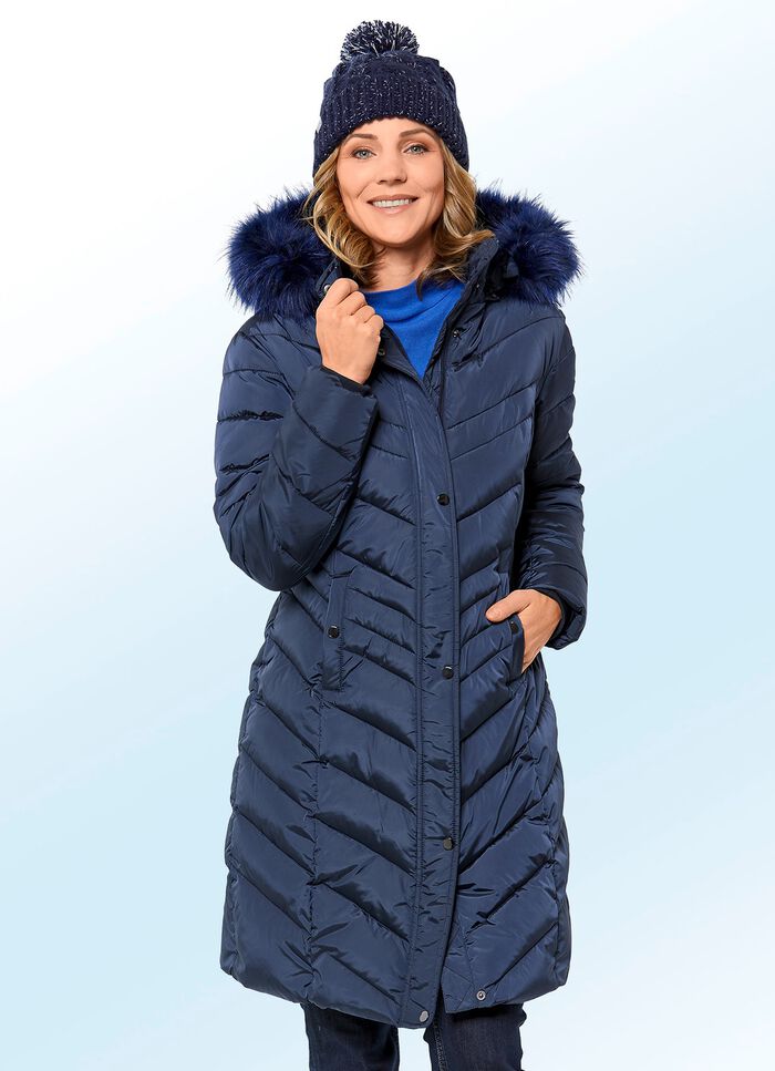 Mantel mit 2-Wege-Rei&szlig;verschluss 