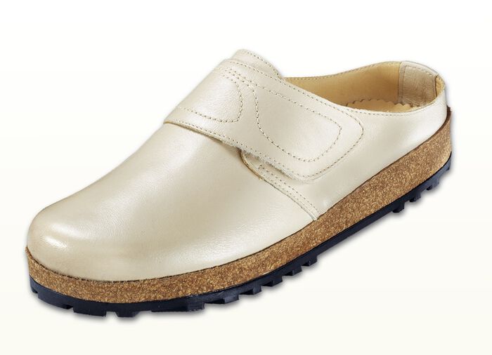 Haflinger-Lederclog aus weichem Rindleder BEIGE