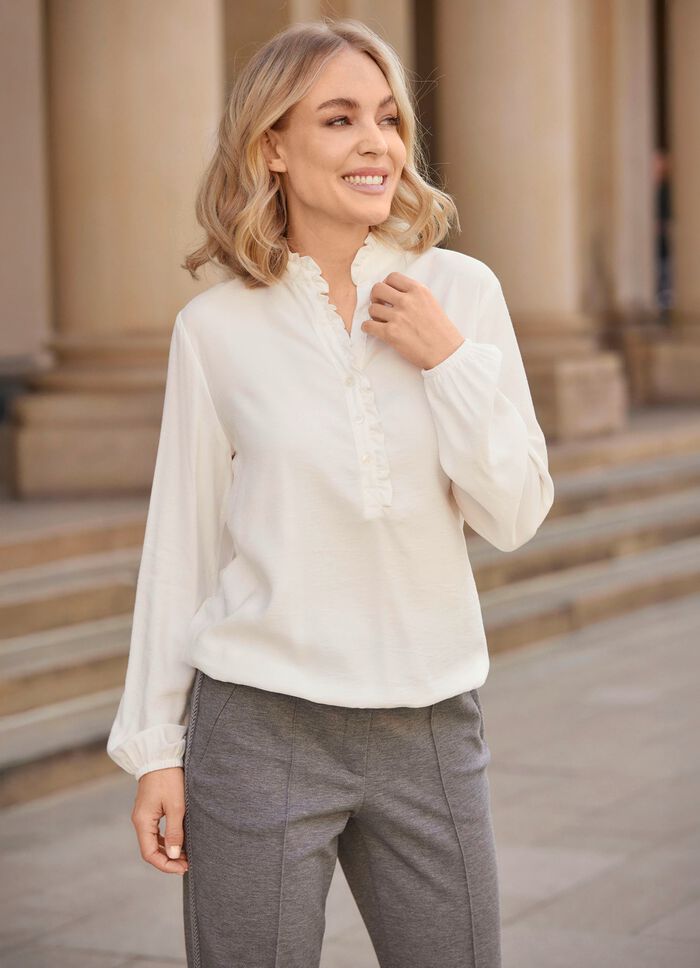 Tunika mit R&uuml;schenzier 