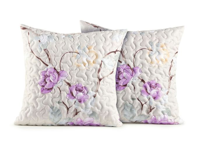 Tagesdecken mit Bandeinfassung und passende Kissenbezüge mit Reißverschluss BUNT