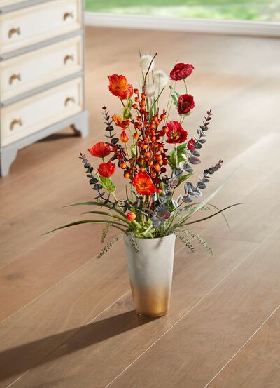 Mohnblumen-Arrangement in Vase 