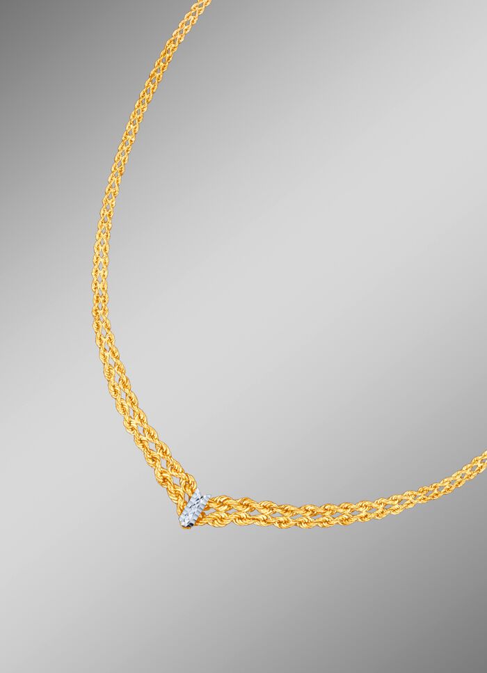 Geflochtene Kordelketten-Garnitur in hochwertiger Ausführung 