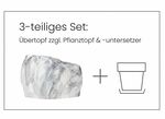 Pflanzen&uuml;bertopf von Botanyia in edler Naturstein-Optik 