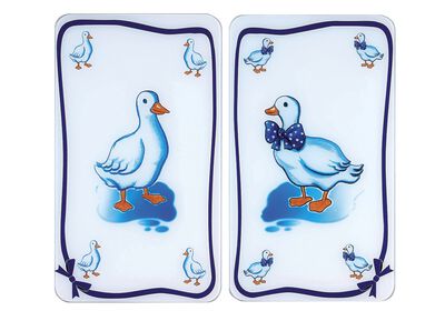 Herdabdeckplatten G&auml;nse, 2er-Set 