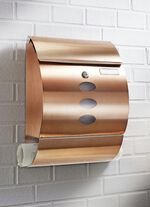 Abschlie&szlig;barer Edelstahl-Briefkasten 