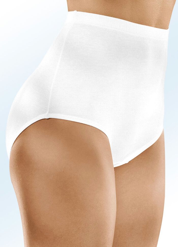 F&uuml;nferpack Slips mit Dehnbund WEISS