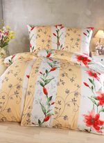 Bettw&auml;sche-Garnitur mit Rei&szlig;verschluss 