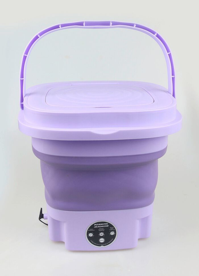 Faltbare Mini-Waschmaschine LILA