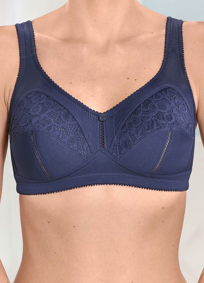 Zweierpack BH mit Spitzeneins&auml;tzen 