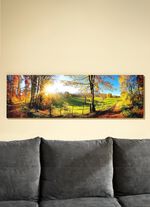 Hochwertige Kunstdruck &bdquo;Zauberhafte Landschaft im Herbst&ldquo; 