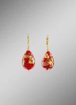 Ohrringe mit Muranoglas-Perlen 