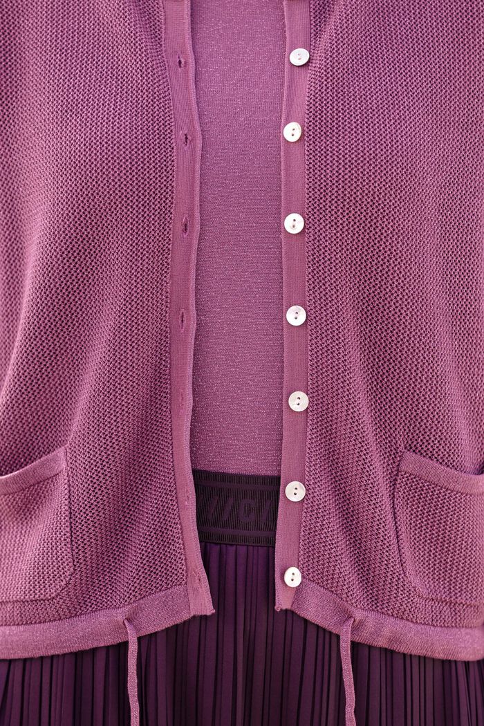 Strickjacke mit Bindeb&auml;nder 