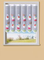 Handcolorierter Kurzstore mit Stangendurchzug 