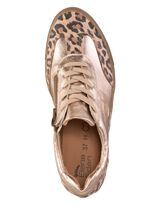 ELENA EDEN Schn&uuml;r-Sneaker aus genarbtem Nappaleder 