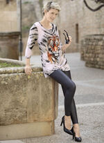 Leggings in feiner Glanz-Optik SCHWARZ