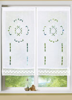 Fenster- und Türbehang mit Stangendurchzug WEISS