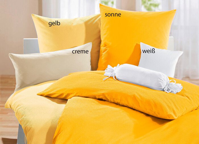 Janine Bettw&auml;sche-Garnitur/ Kissenh&uuml;llen CREME