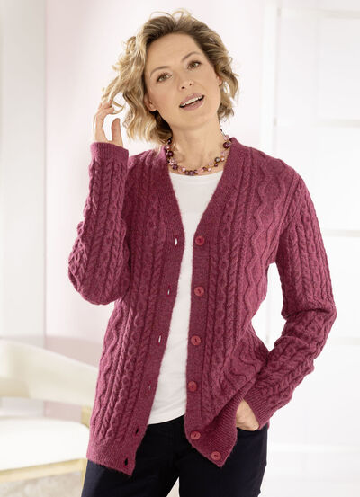 Strickjacke in sehr flauschiger Qualität 