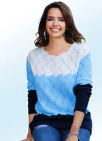Pullover mit tollem Wellenmuster 