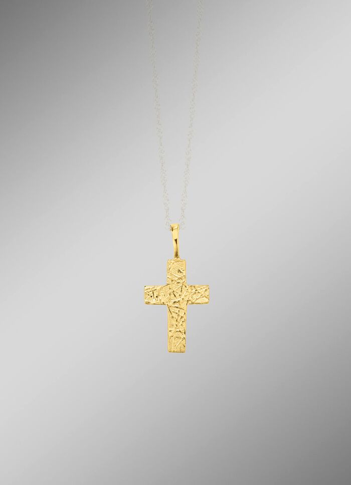 Kreuz-Anh&auml;nger aus Gold 