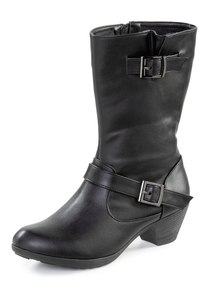 Andrea Conti Stiefel aus Synthetikmaterial SCHWARZ