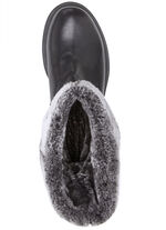 Andrea Conti Stiefel mit flauschigem, umschlagbaren Kragen SCHWARZ