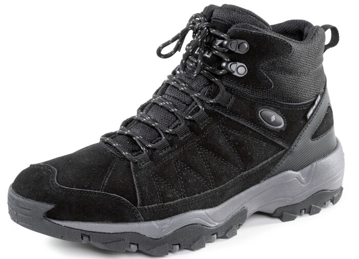 Stiefelette mit gummierten Einsätzen SCHWARZ