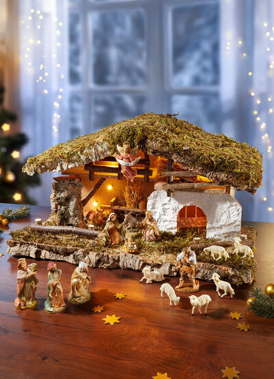 Wunderschönes Krippenfiguren-Set in echter Handarbeit 