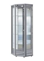 Eck-Vitrine mit LED-Beleuchtung 