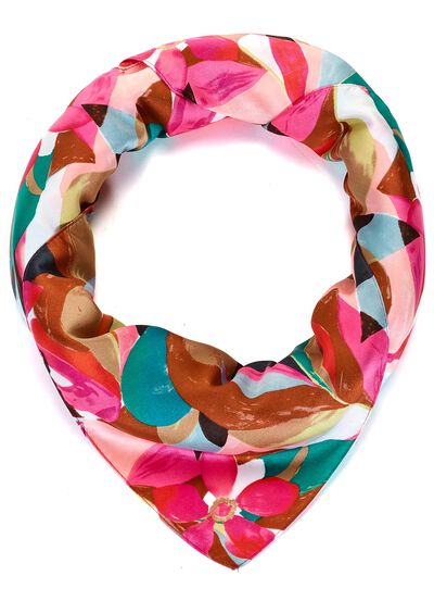 Nikituch mit Fantasiebl&uuml;ten- und bl&auml;tter-Dessin 