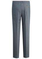 "Klaus Modelle"-Hose mit Bundfalten in 3 Farben RAUCHBLAU MELIERT