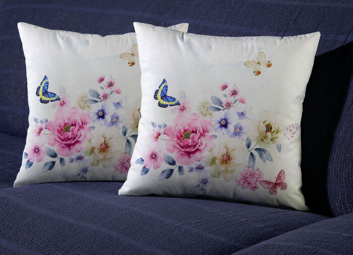 Kissenbezug in Samtoptik, 2er-Set