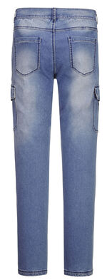 Trendige Jeans mit 8 Taschen in 2 Farben HELLBLAU