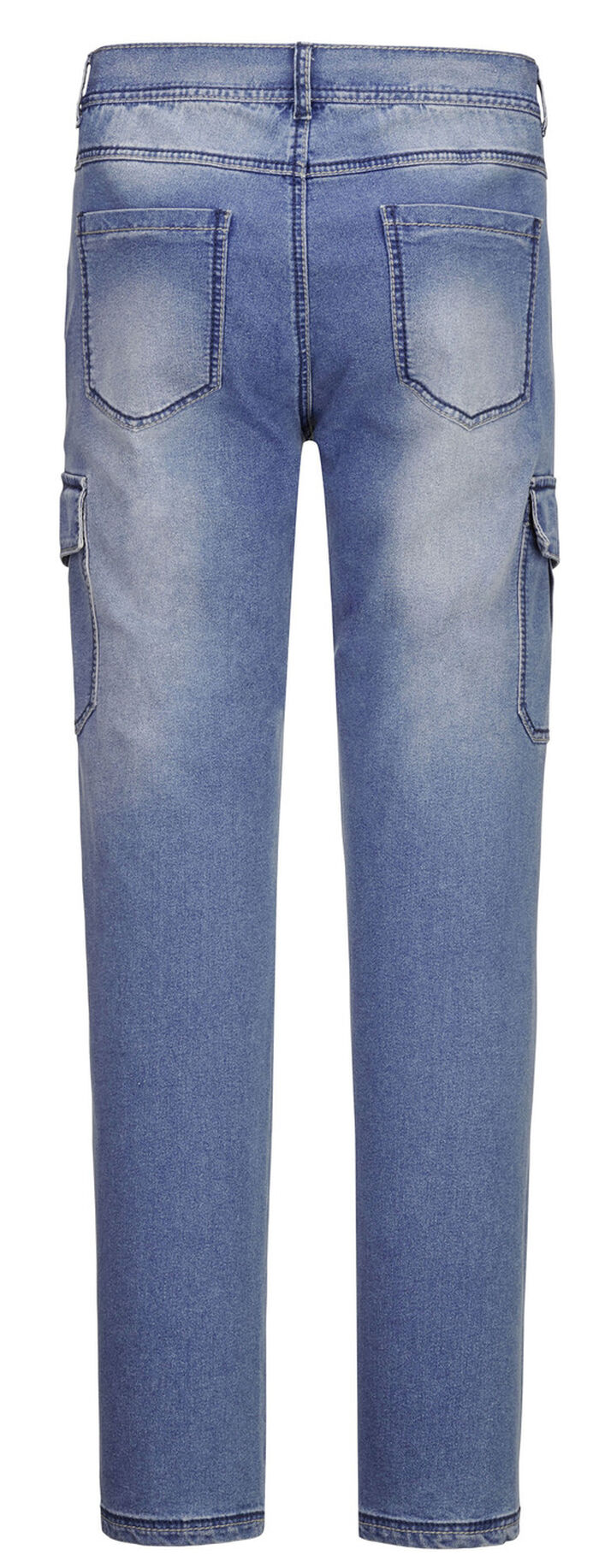Trendige Jeans mit 8 Taschen in 2 Farben HELLBLAU