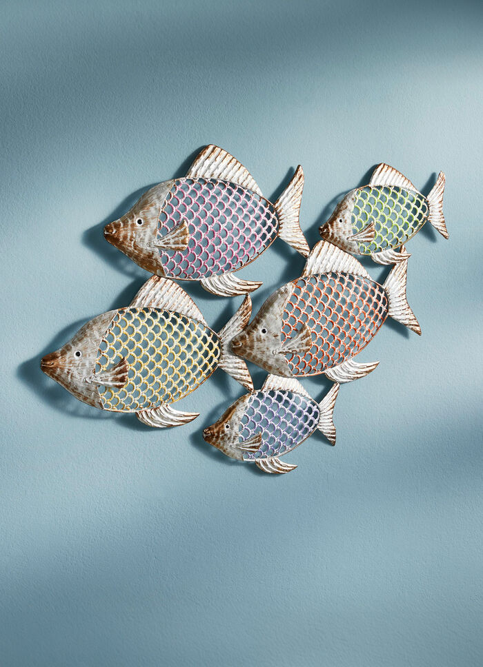 Maritime Wanddekoration aus Metall 